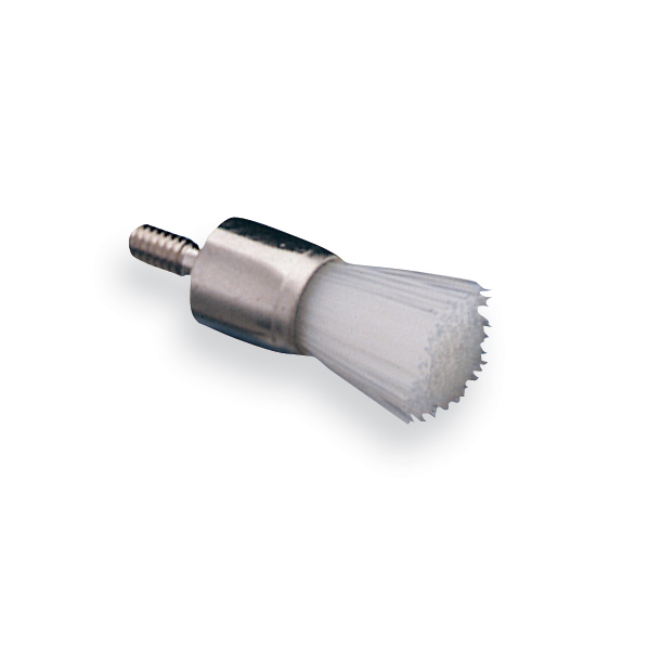 Prophy Soft White Nylon Brushes Screw Type Soft Flat 144Bg